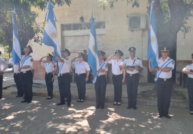Ceremonia de reconocimiento a efectivos policiales que cumplen funciones en la Escuela de Policía “Juan Vucetich” sede Rojas