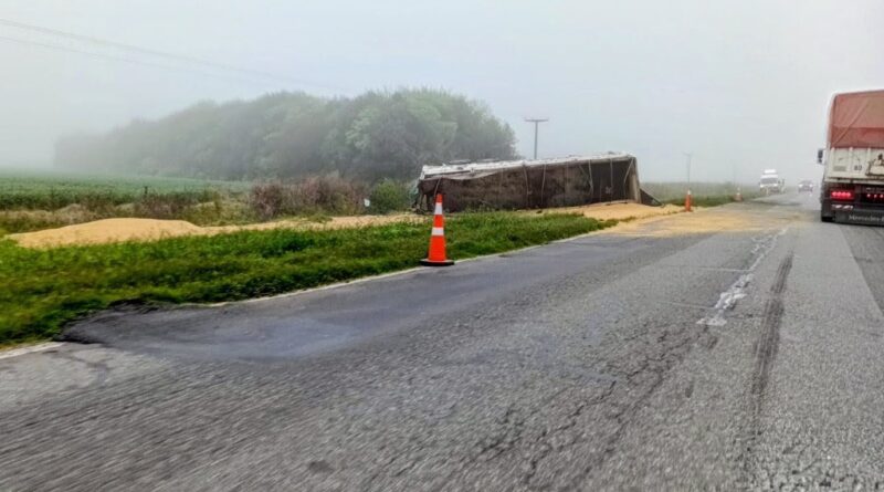 Accidente de tránsito en el km 122 de la Ruta Nac. 188 en jurisdicción de Rojas